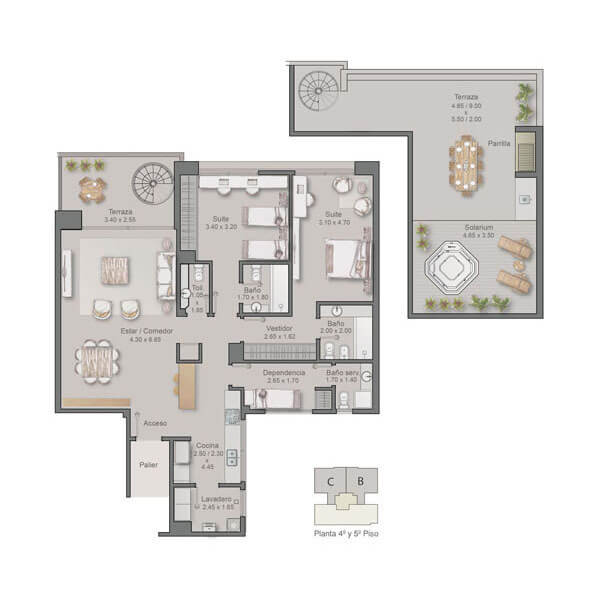 TownHouse-Asunción-penthouse